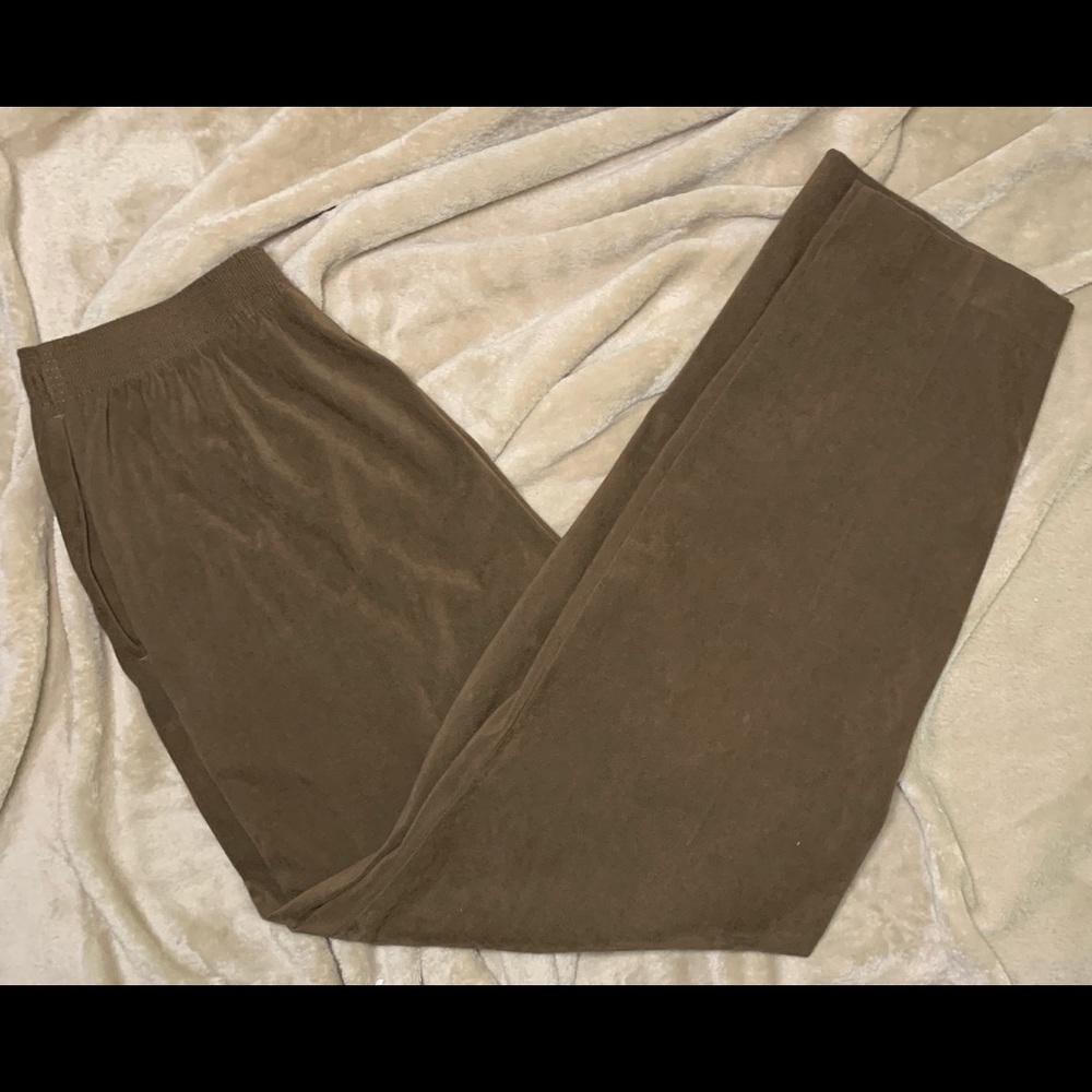petite 10 brown allison daley dress pants perfect - Picture 3 of 4